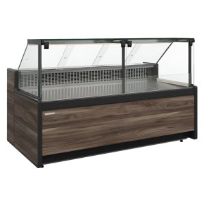 Витрина холодильная Carboma GC111 SV 3,75-1 (1008 Темный дуб) (без боковин)