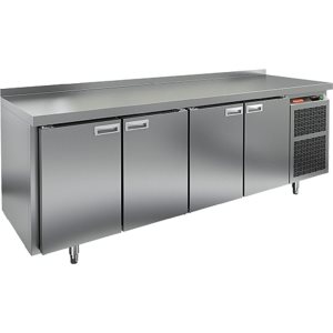 Стол холодильный среднетемпературный HiCold GN 1111/TN увеличенная столешница