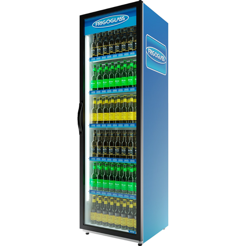 Шкаф холодильный Frigoglass Super 8 FFD (черн.корпус,черн.кабинет,черн.рамка дв.,2Led,6полок,6ЦД)