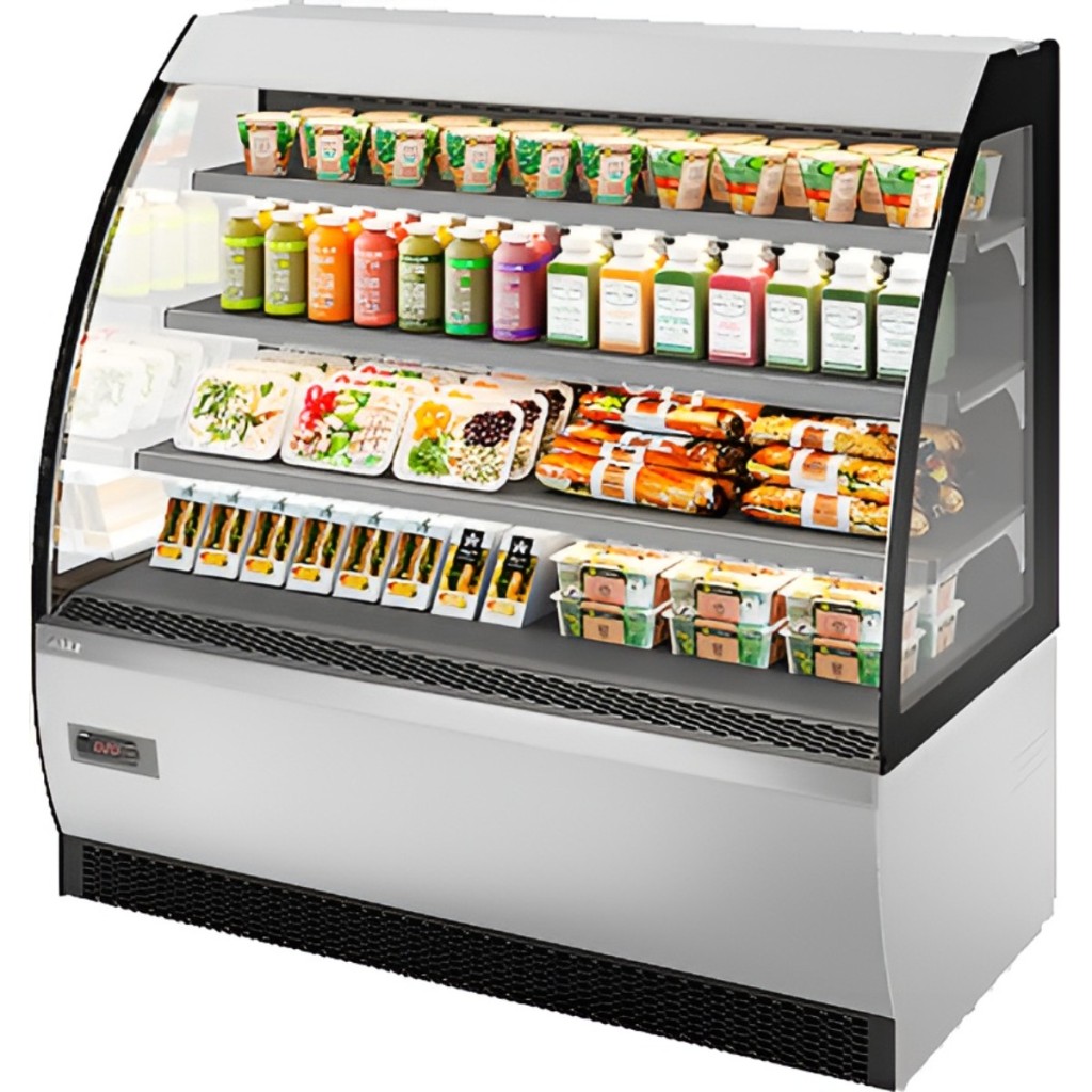 Витрина кондитерская Chilz VETE OF 130 белый глянец, шлифованная нержавейка