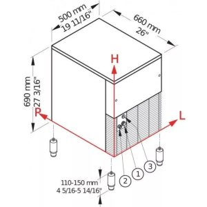Льдогенератор Brema TB 852A HC (колотый) - Изображение 3