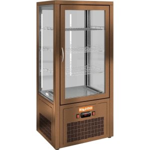 Витрина холодильная настольная  HICOLD VRC 100 Bronze