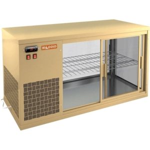 Витрина холодильная настольная HICOLD VRL 1100 L Beige