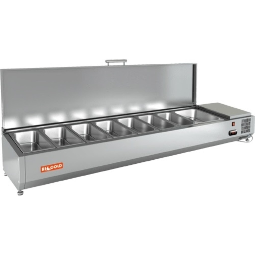 Витрина холодильная для ингредиентов HICOLD VRTU 1835 к PZ3 (1/3) 