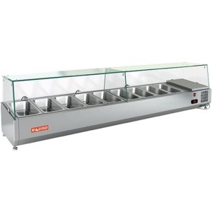 Витрина холодильная для ингредиентов HICOLD VRTG 1970 к PZ3 (1/4)