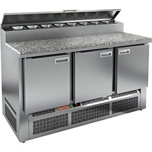 Стол холодильный для пиццы HiCold PZE2-111/GN М камень