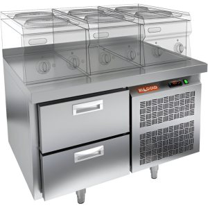 Стол охлаждаемый HiCold GN 2/TN LT О под тепловое оборудование