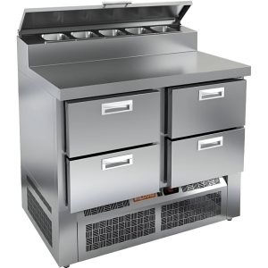 Стол холодильный для пиццы HiCold PZE2-22/GN (1/6H)