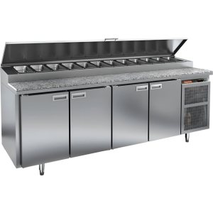 Стол холодильный для пиццы HiCold PZ1-1111GN (1/3) камень