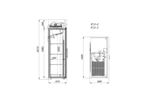 Шкаф холодильный среднетемпературный Arkto R1.0-G - Изображение 2